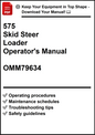 John Deere 575 Skid Steer Loader Operator's Manual OMM79634 - PDF