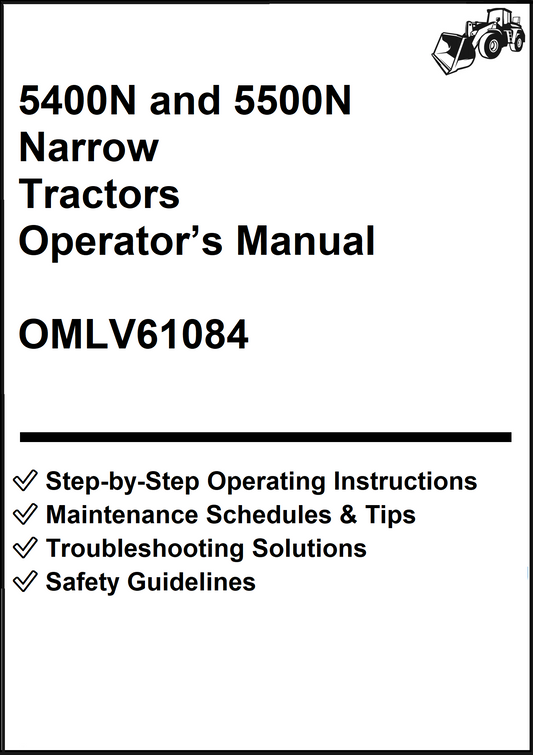 John Deere 5400N and 5500N Narrow Tractors Operator’s Manual OMLV61084 - PDF