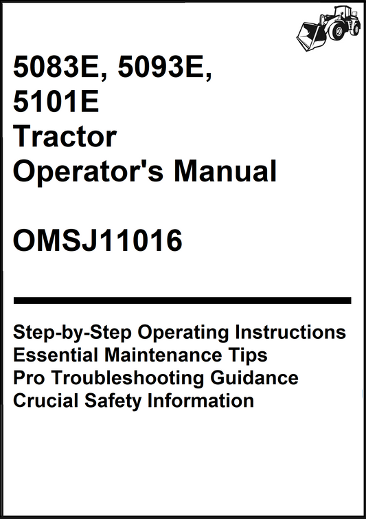 John Deere 5083E, 5093E, 5101E Tractor Operator's Manual OMSJ11016 - PDF