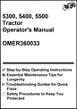John Deere 5300, 5400, 5500 Tractor Operator's Manual OMER360033 - PDF