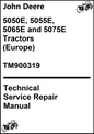 John Deere 5050E, 5055E, 5065E and 5075E Tractors (Europe) Technical Service Repair Manual TM900319 - PDF