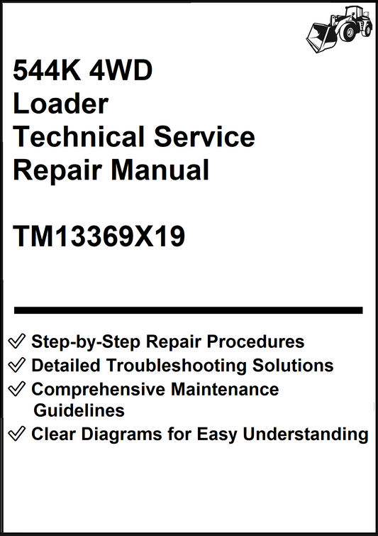 John Deere 544K 4WD Loader Technical Service Repair Manual TM13369X19 - PDF