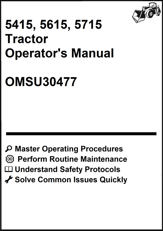 John Deere 5415, 5615, 5715 Tractor Operator's Manual OMSU30477 - PDF