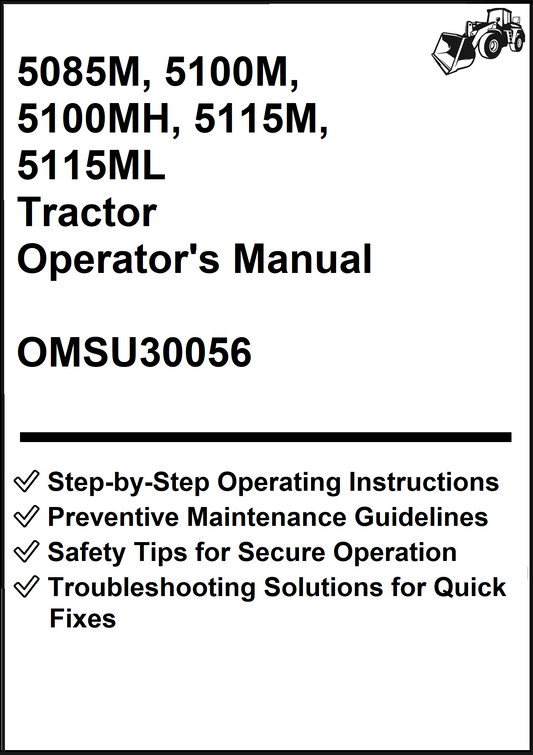 John Deere 5085M, 5100M, 5100MH, 5115M, 5115ML Tractor Operator's Manual OMSU30056 - PDF