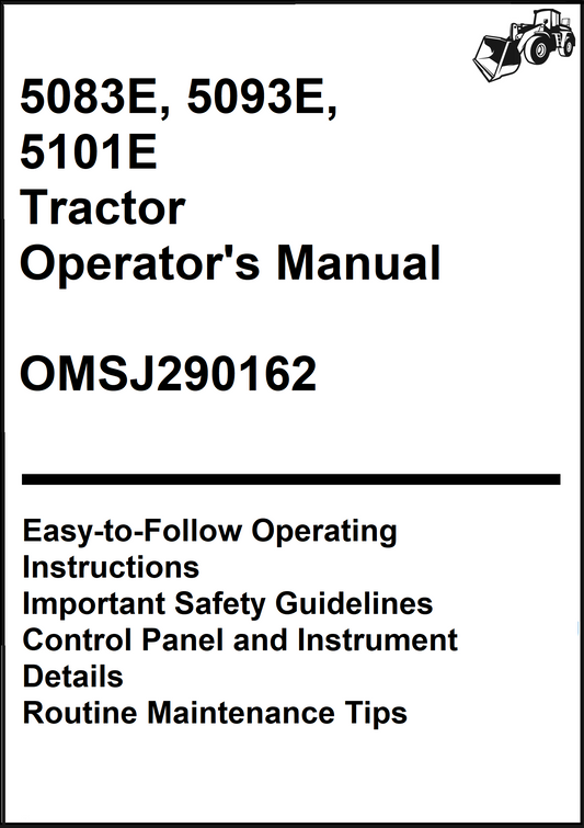 John Deere 5083E, 5093E, 5101E Tractor Operator's Manual OMSJ290162 - PDF