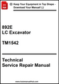John Deere 892E LC Excavator Technical Service Repair Manual TM1542 - PDF