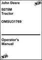 John Deere 5075M Tractor Operator's Manual OMSU31769 - PDF