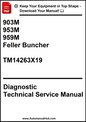 John Deere 903M, 953M, 959M Feller Buncher Diagnostic Technical Service Manual TM14263X19 - PDF
