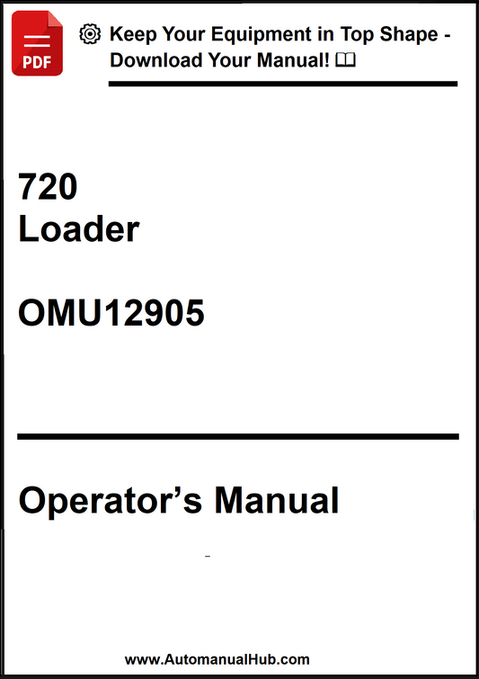 John Deere 720 Loader Operator’s Manual OMU12905 - PDF