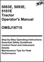 John Deere 5083E, 5093E, 5101E Tractor Operator's Manual OMSJ16715 - PDF