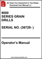 John Deere 9000 SERIES GRAIN DRILLS SERIAL NO. (36729- ) Operator’s Manual - PDF