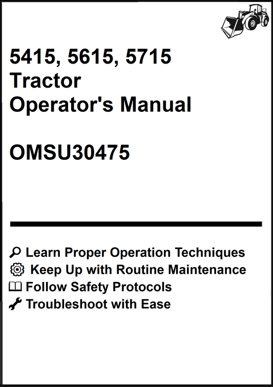 John Deere 5415, 5615, 5715 Tractor Operator's Manual OMSU30475 - PDF