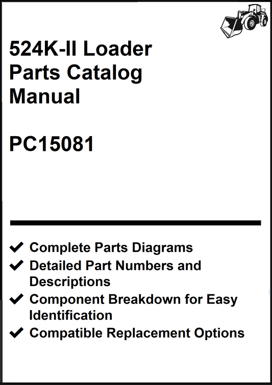 John Deere 524K-II Loader Parts Catalog Manual PC15081 - PDF