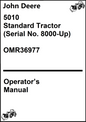 John Deere 5010 Standard Tractor (Serial No. 8000-Up) Operator’s Manual OMR36977 - PDF