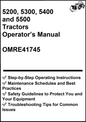 John Deere 5200, 5300, 5400 and 5500 Tractors Operator’s Manual OMRE41745 - PDF