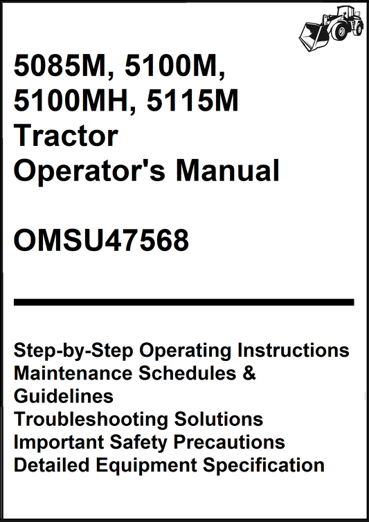 John Deere 5085M, 5100M, 5100MH, 5115M Tractor Operator's Manual OMSU47568 - PDF
