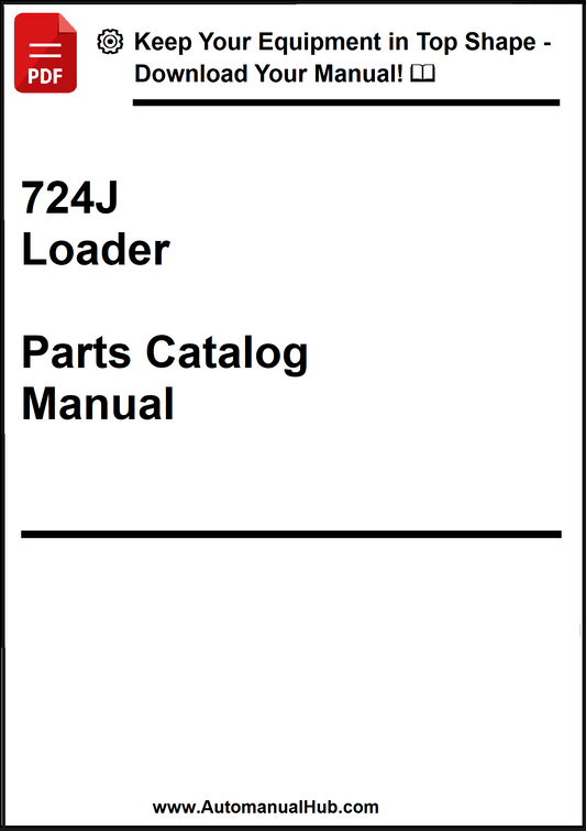 John Deere 724J Loader Parts Catalog Manual - PDF