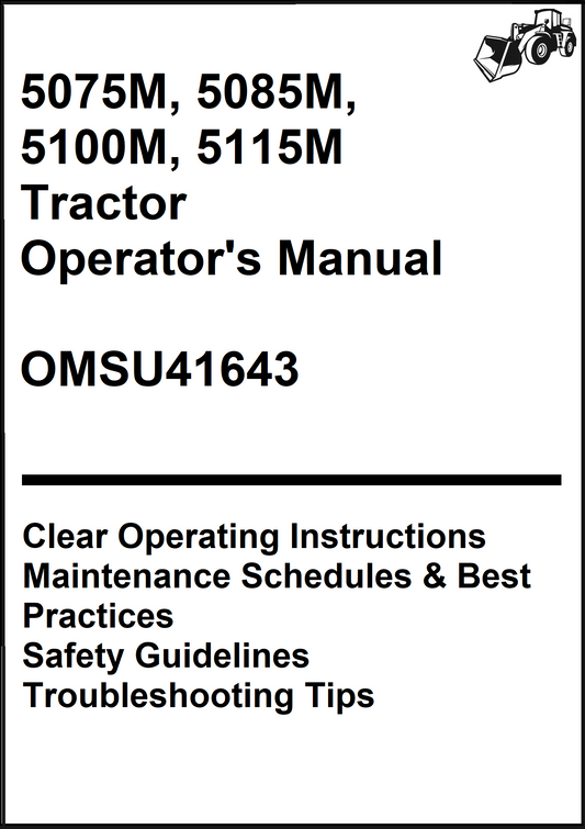 John Deere 5075M, 5085M, 5100M, 5115M Tractor Operator's Manual OMSU41643 - PDF