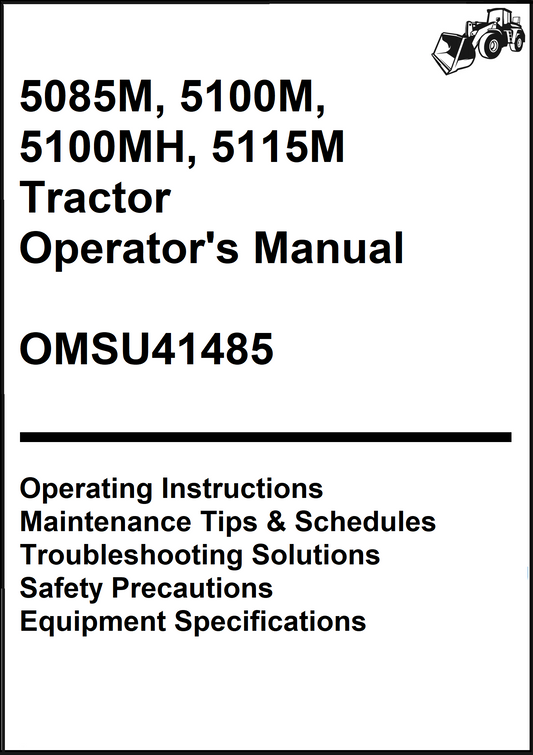 John Deere 5085M, 5100M, 5100MH, 5115M Tractor Operator's Manual OMSU41485 - PDF