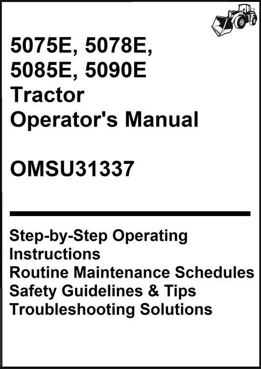 John Deere 5075E, 5078E, 5085E, 5090E Tractor Operator's Manual OMSU31337 - PDF