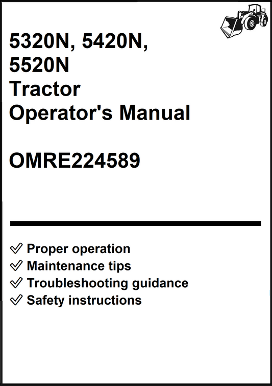 John Deere 5320N, 5420N, 5520N Tractor Operator's Manual OMRE224589 - PDF