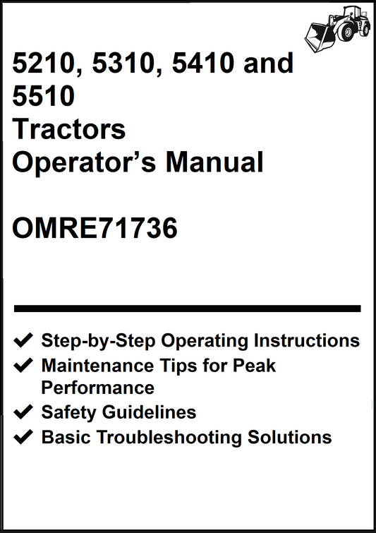 John Deere 5210, 5310, 5410 and 5510 Tractors Operator’s Manual OMRE71736 - PDF