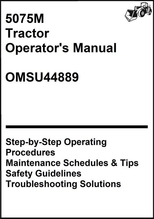 John Deere 5075M Tractor Operator's Manual OMSU44889 - PDF
