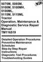 John Deere 5075M, 5085M, 5100M, 5100MH, 5100ML, 5115M, 5115ML Tractor Operation, Maintenance &  Diagnostic Service Repair Manual TM116519 - PDF