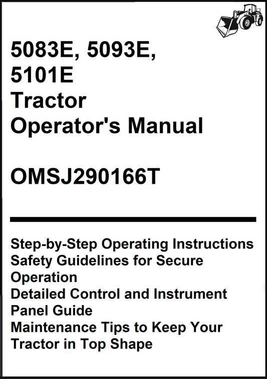 John Deere 5083E, 5093E, 5101E Tractor Operator's Manual OMSJ290166T - PDF