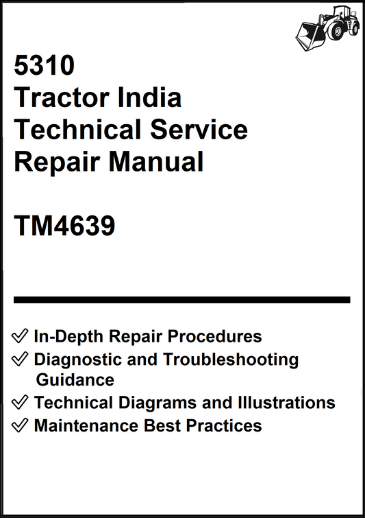 John Deere 5310 Tractor India Technical Service Repair Manual TM4639 - PDF